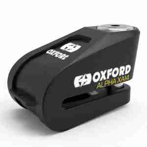 Мотозамок із сигналізацією Oxford Alpha XA14 Alarm Stainless disc lock (14mm pin) Black-Yellow