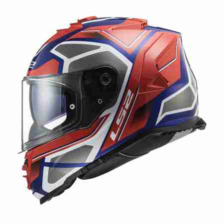 фото 4 Мотошлемы Мотошлем LS2 FF800 Storm Faster Red-Blue 2XL