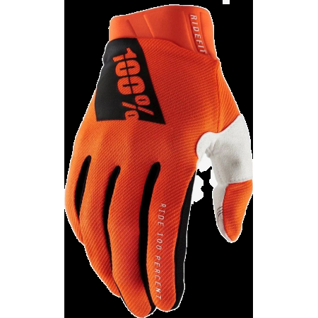 фото 1 Мотоперчатки Мотоперчатки 100% Ridefit Fluo Orange XL (11)