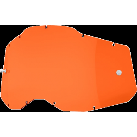 фото 1 Лінзи для кросових масок Лінза для мотоокулярів 100% RC2-AC2-ST2 Replacement Lens Anti-Fog - Orange Colored Lens