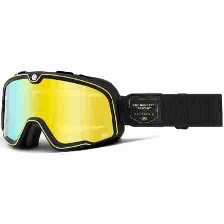 фото 1 Кроссовые маски и очки Мотоочки 100% Barstow Goggle Caliber Flash Yellow Lens, Mirror Lens
