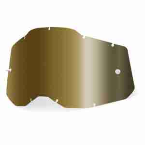 Лінза для мотоокулярів 100% RC2/AC2/ST2 Replacement Lens Anti-Fog  Mirror Lens True Gold