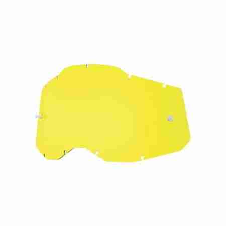 фото 1 Лінзи для кросових масок Лінза для мотоокулярів 100% RC2/AC2/ST2 Replacement Lens Anti-Fog Colored Lens Yellow