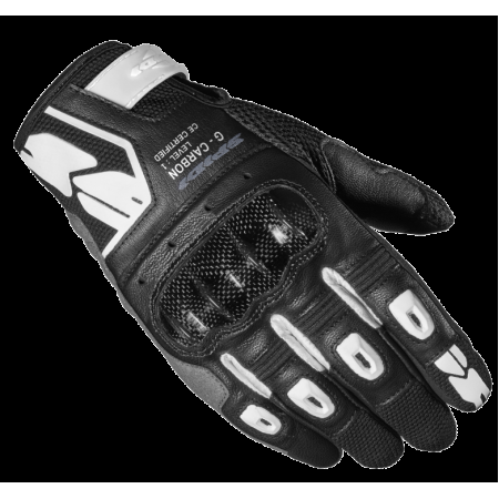 фото 1 Мотоперчатки Мотоперчатки кожаные Spidi G-Carbon Lady Black-White XS