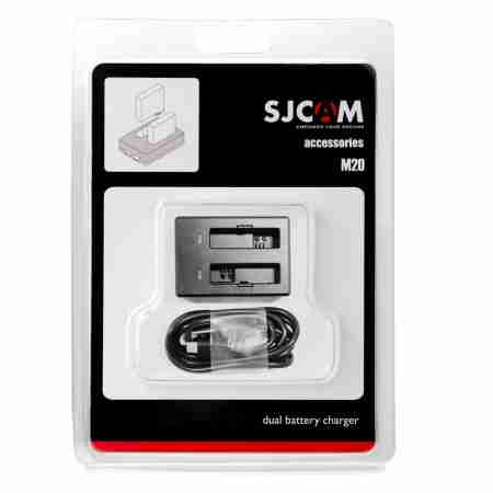 фото 1 Аксессуары для экшн-камер Двойное зарядное SJCAM Dual-slot Battery Charger for M20