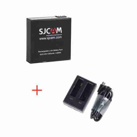 фото 2 Аксесуари для екшн-камер Подвійне зарядне SJCAM Dual-slot Battery Charger for SJ8 series
