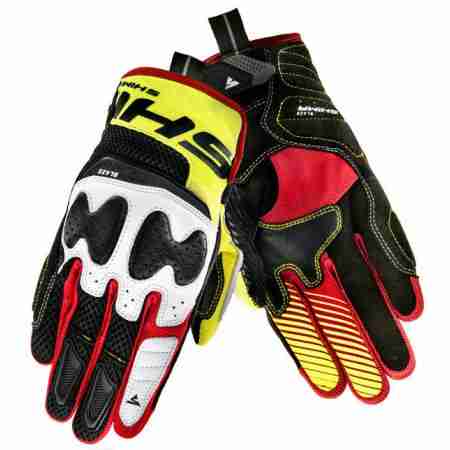 фото 1 Мотоперчатки Мотоперчатки Shima Blaze White-Black-Yellow-Red XL