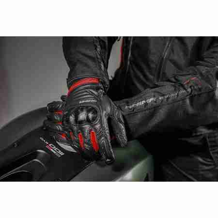 фото 3 Мотоперчатки Мотоперчатки Shima Rush Black-Red 2XL