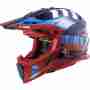 фото 1 Мотошлемы Мотошлем LS2 MX437 Fast EVO Xcode Gloss Red-Blue 2XL