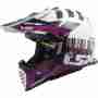 фото 1 Мотошлемы Мотошлем LS2 MX437 Fast EVO Xcode Gloss White-Violet S
