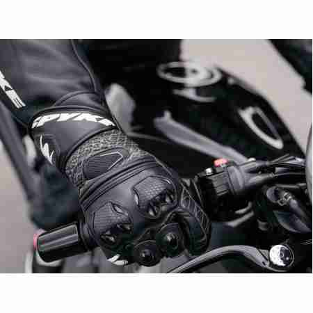 фото 5 Мотоперчатки Мотоперчатки кожаные Spyke Tech Pro Black L