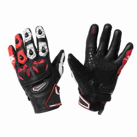 фото 1 Мотоперчатки Мотоперчатки кожаные Spyke Tech Sport Lady 2.0 Black-White-Fluo Red M