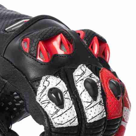фото 3 Мотоперчатки Мотоперчатки кожаные Spyke Tech Sport Lady 2.0 Black-White-Fluo Red M