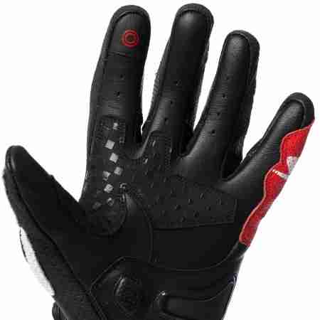 фото 4 Мотоперчатки Мотоперчатки кожаные Spyke Tech Sport Lady 2.0 Black-White-Fluo Red M