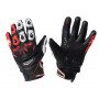 Мотоперчатки кожаные Spyke Tech Sport Lady 2.0 Black-White-Fluo Red