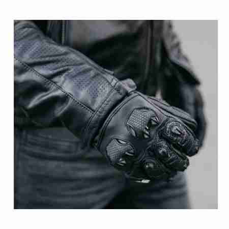 фото 3 Мотоперчатки Мотоперчатки кожаные Spyke Tech Race Zero Black XL
