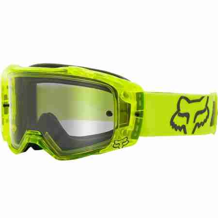 фото 1 Кроссовые маски и очки Мотоочки FOX Vue Mach One Goggle Yellow, Clear Lens
