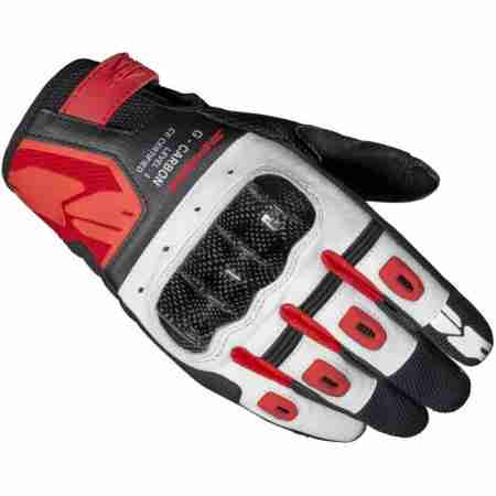 фото 1 Мотоперчатки Мотоперчатки кожаные Spidi G-Carbon Black-Red XL