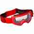 фото 2 Кроссовые маски и очки Мотоочки детские FOX YTH Main II Stray Goggle Flo Red, Clear Lens