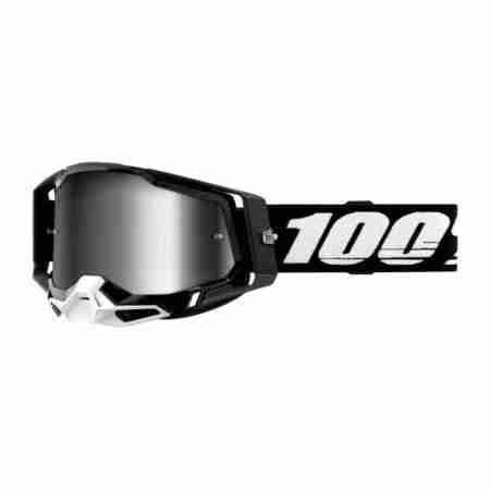 фото 1 Кроссовые маски и очки Мотоочки 100% RACECRAFT 2 Goggle Black - Mirror Silver Lens Mirror Lens