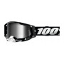 Мотоочки 100% RACECRAFT 2 Goggle Black - Mirror Silver Lens Mirror Lens