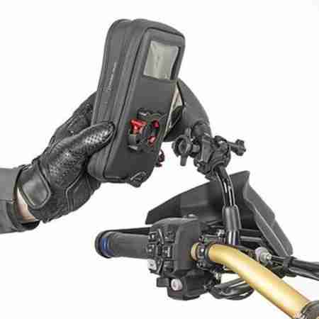 фото 3 Тримач телефону, планшета на мотоцикл Кріплення та чохол для смартфона Kappa Universal Black
