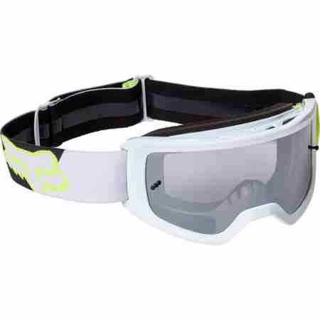 фото 1 Кроссовые маски и очки Мотоочки детские FOX YTH Main II  Spark Skew Goggle Flo Yellow Mirror Lens