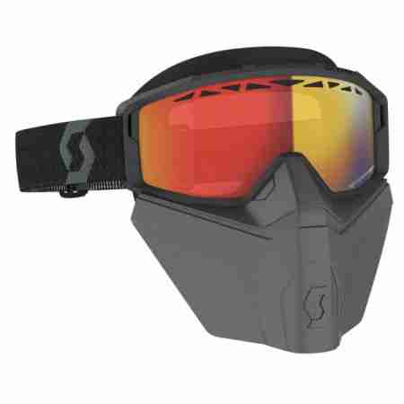 фото 1 Кроссовые маски и очки Мотоочки Scott Primal Safari Facemask LS Black-Red Chrome