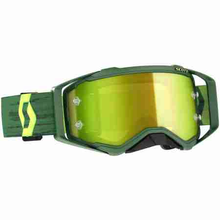 фото 1 Кроссовые маски и очки Мотоочки Scott Prospect Green-Yellow Chrome Works