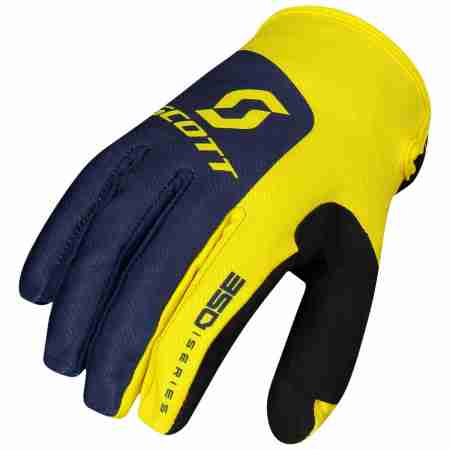 фото 1 Мотоперчатки Мотоперчатки Scott 350 Track Blue-Yellow XL
