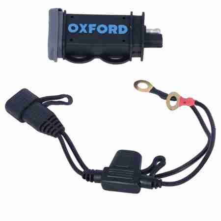 фото 1 Электрика для мотоциклов Зарядное устройство Oxford USB 2.1Amp с предохранителем