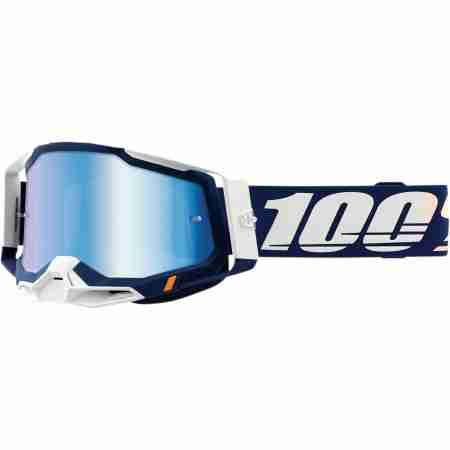 фото 1 Кроссовые маски и очки Мотоочки 100% Racecraft 2 Concordia - Mirror Blue Lens, Mirror Lens