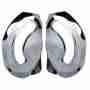 фото 1 Запчасти для шлема Боковые пластины для мотошлема LS2 FF900 Chrome Black