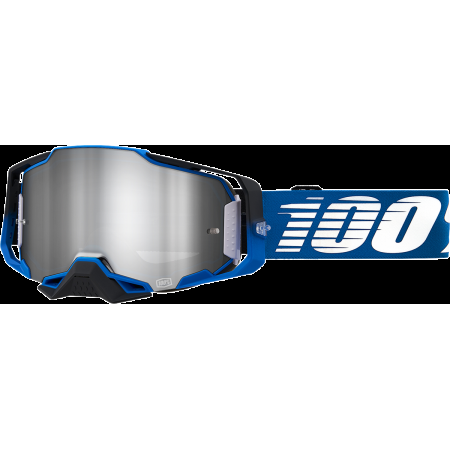 фото 1 Кроссовые маски и очки Мотоочки Ride 100% Armega Rockchuck - Flush Silver Lens, Mirror Lens