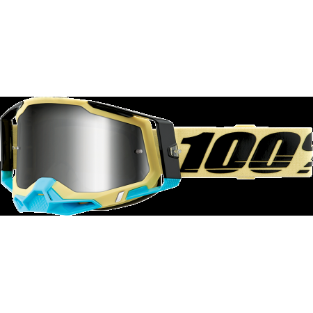 фото 1 Кроссовые маски и очки Мотоочки Ride 100% Racecraft 2 Airblast - Mirror Silver Lens, Mirror Lens