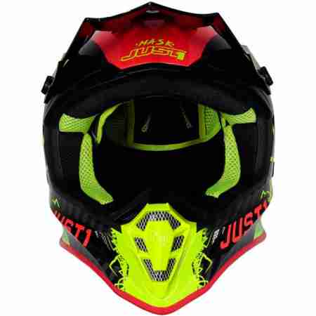 фото 2 Мотошлемы Мотошлем Just1 J38 Mask Fluo Yellow-Red-Black XL