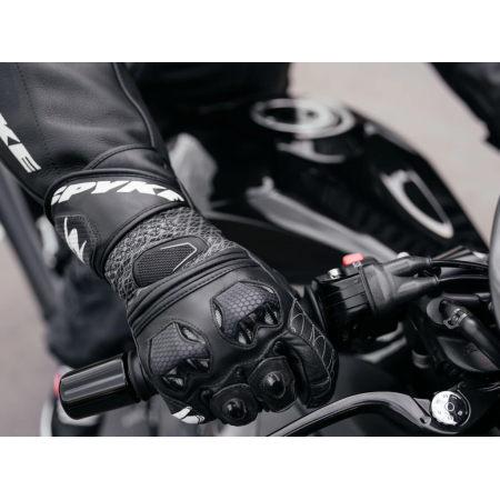 фото 5 Мотоперчатки Мотоперчатки кожаные Spyke Tech Pro Black S