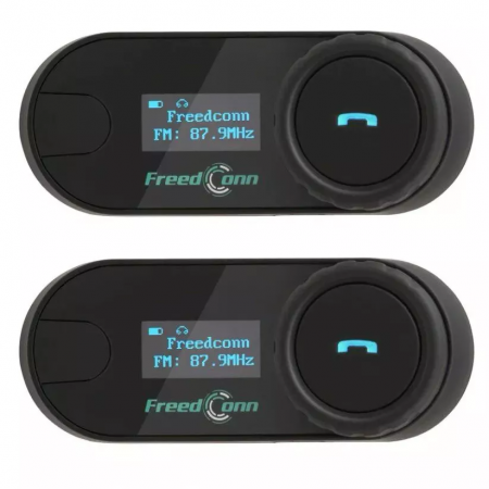 фото 1 Мотогарнітури і переговорні пристрої Мотогарнітура FreedConn T-COM-SC c FM радио и LCD екраном Dual Pack
