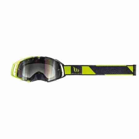 фото 2 Кроссовые маски и очки Мотоочки MT MX EVO Stripes Black-Fluor Yellow