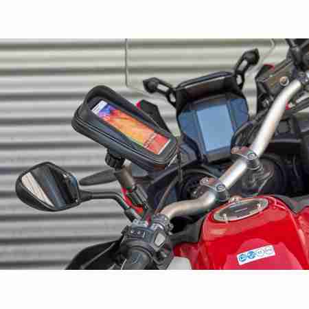 фото 4 Держатель телефона, планшета на мотоцикл Держатель для смартфона Shad SG62 на зеркало