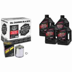 Комплект для замены масла Maxima V-Twin Sportster Oil Change Mineral Black 20w-50