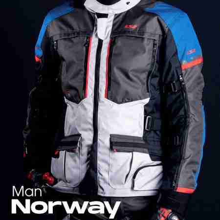 фото 3 Мотокуртки Мотокуртка LS2 Norway Blue-Black-Grey-Red L