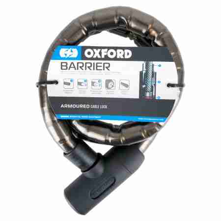 фото 5 Мотозамки Мотозамок Oxford Barrier Armored Cable 1.4m x 25mm Smoke