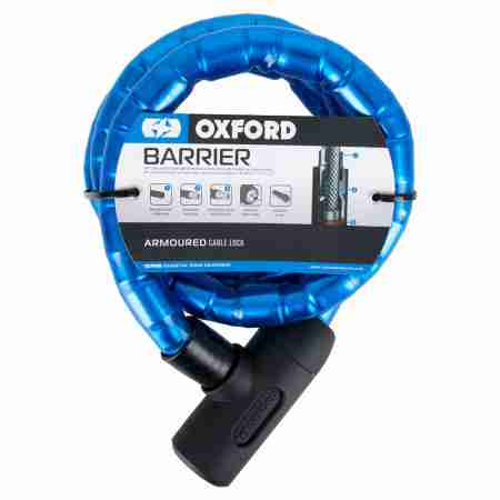 фото 6 Мотозамки Мотозамок Oxford Barrier Armored Cable 1.4m x 25mm Blue