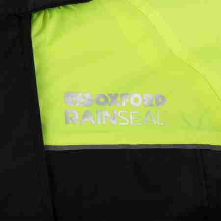 фото 5 Дождевики  Мотокуртка дождевая Oxford Rainseal Black-Fluo S