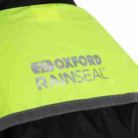 фото 7 Дощовики Мотокуртка дощова Oxford Rainseal Black-Fluo S