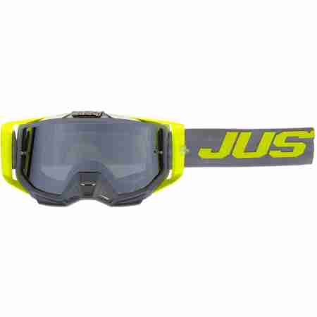 фото 1 Кросові маски і окуляри Мотоокуляри Just1 Iris 2.0 Logo Grey-Yellow Fluo Mirror Silver Len
