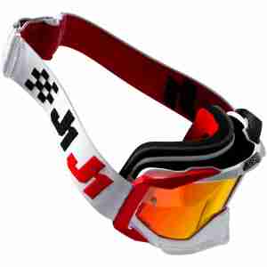 Мотоокуляри Just1 Iris 2.0 Racer Black-Red-White Mirror Red Len