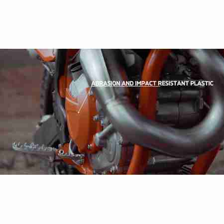 фото 2 Пластик на скутер-мотоцикл Захист кришки зчеплення Polisport Clutch Cover Black Husqvarna/KTM