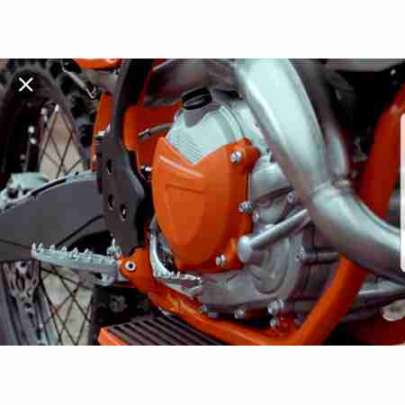 фото 2 Пластик на скутер-мотоцикл Защита крышки сцепления Polisport Clutch Cover Orange KTM EXC/SX